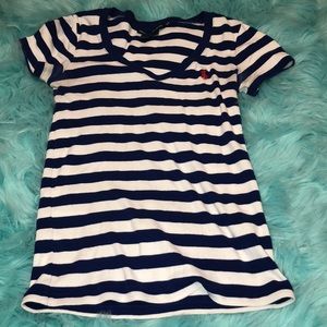 striped polo shirt